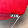 Gerard Berg Red Leather Lounge Chair & Ottoman For Label