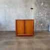 Bernhard Pedersen Teak Tambour Door Cabinet, Denmark