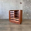 Bernhard Pedersen Teak Tambour Door Cabinet, Denmark