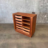 Bernhard Pedersen Teak Tambour Door Cabinet, Denmark