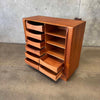 Bernhard Pedersen Teak Tambour Door Cabinet, Denmark
