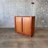 Bernhard Pedersen Teak Tambour Door Cabinet, Denmark
