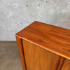 Bernhard Pedersen Teak Tambour Door Cabinet, Denmark