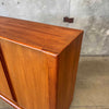 Bernhard Pedersen Teak Tambour Door Cabinet, Denmark
