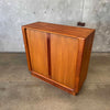 Bernhard Pedersen Teak Tambour Door Cabinet, Denmark