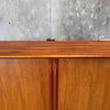 Bernhard Pedersen Teak Tambour Door Cabinet, Denmark