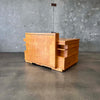 1950s Architects Desk With Hidden Flat File Drawer w/ Key