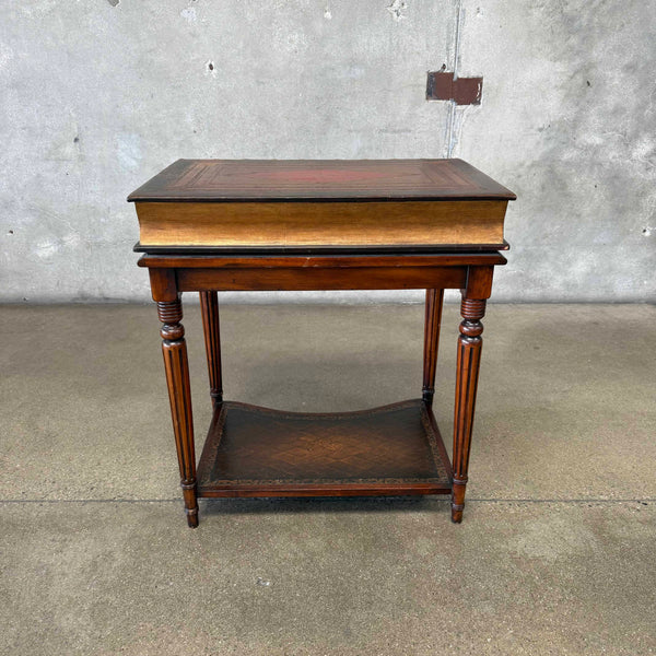 Vintage Theodore Alexander Leather & Mahogany Desk