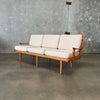 Mid Century Modern Wood Frame Sofa-HOLD
