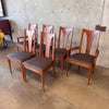 Set of Six Vintage Broyhill Brasilia Dining Chairs
