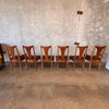 Set of Six Vintage Broyhill Brasilia Dining Chairs
