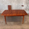 Vintage Mid Century Modern Broyhill Brasillia Dining Table With One Leaf