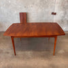 Vintage Mid Century Modern Broyhill Brasillia Dining Table With One Leaf
