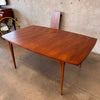 Vintage Mid Century Modern Broyhill Brasillia Dining Table With One Leaf