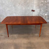 Vintage Mid Century Modern Broyhill Brasillia Dining Table With One Leaf