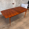 Vintage Mid Century Modern Broyhill Brasillia Dining Table With One Leaf
