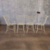 Set of Four Mid Century Modern Iron Patio Chairs