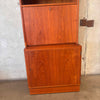 Poul Hundevad Two Piece Bookcase Cabinet With Key