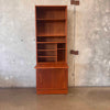 Poul Hundevad Two Piece Bookcase Cabinet With Key