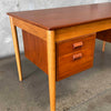 Teak & Oak Writing Desk by Borge Mogensen for Soborg Mobler