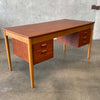 Teak & Oak Writing Desk by Borge Mogensen for Soborg Mobler