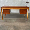 Teak & Oak Writing Desk by Borge Mogensen for Soborg Mobler