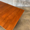 Mid Century Danish Modern Teak & Ashwood Dining Table With Two Leaves C. 1965