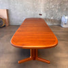 Vintage Danish Teak Dining Tale by Valentinsen Mobelfabrik With Four Leaves