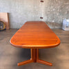 Vintage Danish Teak Dining Tale by Valentinsen Mobelfabrik With Four Leaves