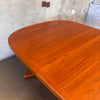 Vintage Danish Teak Dining Tale by Valentinsen Mobelfabrik With Four Leaves