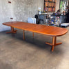 Vintage Danish Teak Dining Tale by Valentinsen Mobelfabrik With Four Leaves