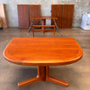 Vintage Danish Teak Dining Tale by Valentinsen Mobelfabrik With Four Leaves