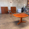 Vintage Danish Teak Dining Tale by Valentinsen Mobelfabrik With Four Leaves