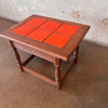 Catalina Tile Table 1930's 6-Tile Toyon Red Glaze Product Image