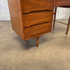 Mid Century Modern Walnut & Brass Desk by Stanley Furniture