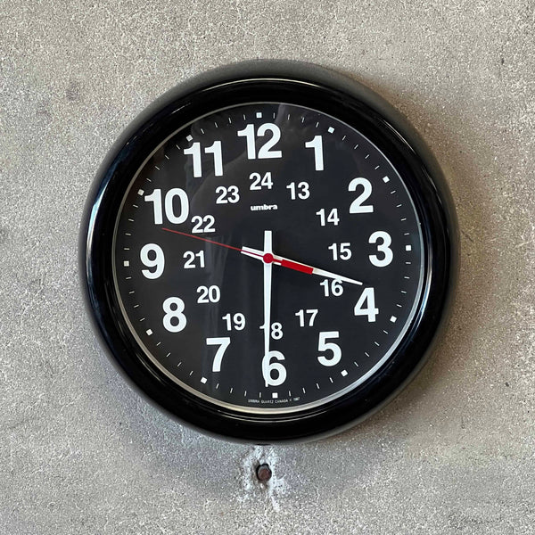 Vintage UMBRA 24 Hour Wall Clock