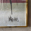 Mid Century Modern Framed Cityscape Painting by LEE REYNOLDS for Vanguard