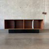 Custom Made Modern Walnut Record Storage Credenza Made in Los Angeles