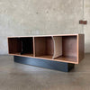 Custom Made Modern Walnut Record Storage Credenza Made in Los Angeles