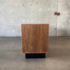 Custom Made Modern Walnut Record Storage Credenza Made in Los Angeles