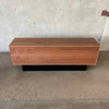 Custom Made Modern Walnut Record Storage Credenza Made in Los Angeles