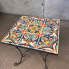 1920's California Tile Table 9 Tiles in Wrought Iron