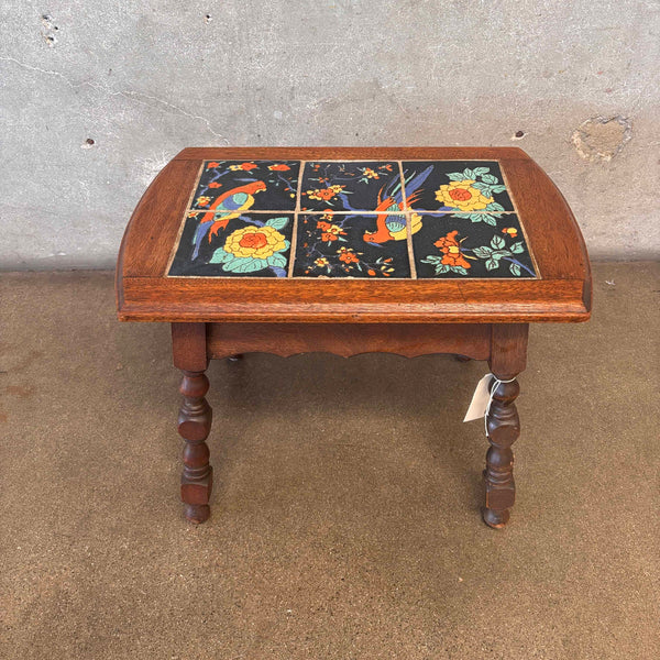 California Tile Table Scenic Birds (Tudor Tile)
