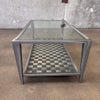 Post Modern Woven Metal Style of Philipe Stork Coffee Table