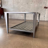 Post Modern Woven Metal Style of Philipe Stork Coffee Table