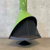 Mid Century Modern Rare Green Majestic "Firehood" Fireplace