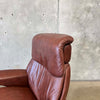 Ekornes Leather Lounge Chair & Ottoman