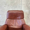 Ekornes Leather Lounge Chair & Ottoman