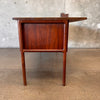 C. 1960's Vintage Danish Teak with Metal Pulls and Finished Back
