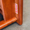 Solid Sculpted Danish Teak End Table by Drylund with Drawer